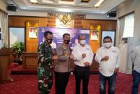 Acara pelantikan Pengurus Serikat Media Siber Indonesia (SMSI) Provinsi Banten. /Dok. Bid Humas Polda Banten.