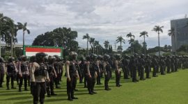 Polda Metro Jaya menyiagakan 12.500 personel gabungan untuk mengamankan Aksi 1812. /Dok. pmjnews.com.
