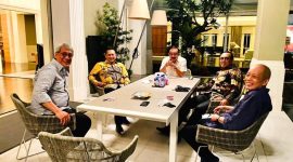 Ketua MPR RI Bambang Soesatyo silaturahmi dengan Ricardo Gelael. /Tim Bamsoet.