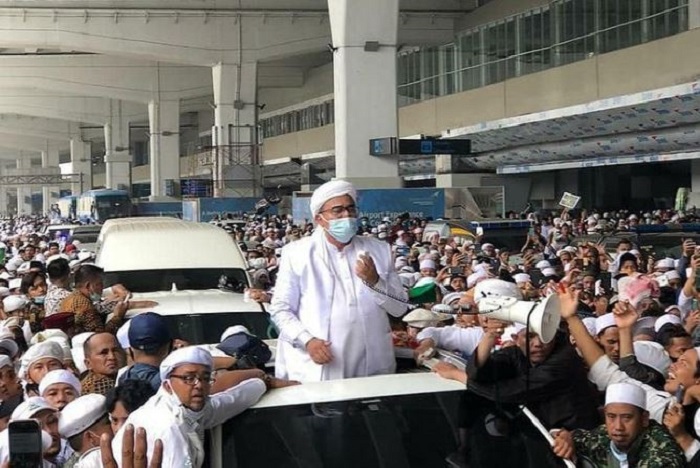 Imam Besar FPI Habib Rizieq Shihab./Instagram.com/muhalkaff22/watie_eco_racing.