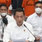 Kabareskrim Polri Komjen Listyo Sigit Prabowo dalam konferensi pers di Bareskrim Polri. /Instagram.com/@divisihumaspolri.
