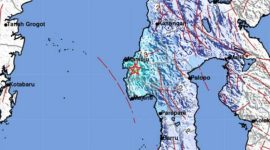 Gempa berpusat di darat 20 km Timur Laut Majene dan berkedalaman 10 km. /Dok. BNPB Indonesia