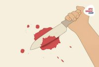 Ilustrasi pembunuhan dengan penusukan. /Dok. Apakabar Media/M. Rifai
