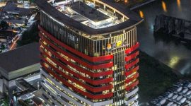 Gedung KPK Jakarta. /Instagram.com/@740aerialvideography.