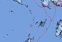 Peta Guncangan Gempabumi (Earthquake Shakemap). /Dok. BNPB Indonesia.