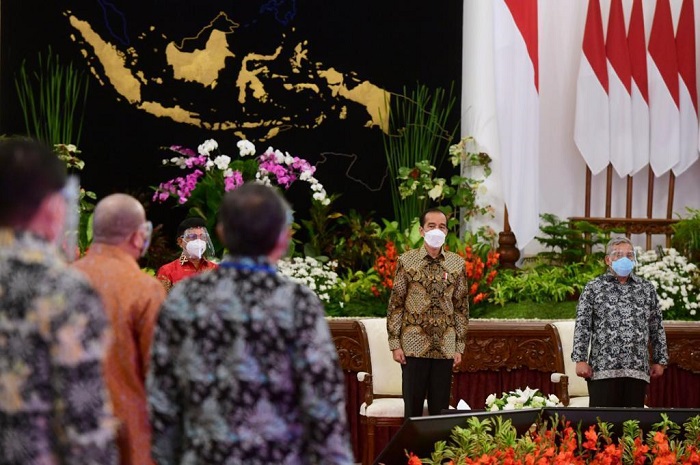 Acara Puncak Peringatan Hari Pers Nasional (HPN) Tahun 2021 di Istana Negara, Jakarta. /Dok. Biro Pers Sekretariat Presiden/Muchlis Jr.