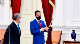 Presiden Joko Widodo saat menyambut kunjungan resmi Perdana Menteri (PM) Malaysia Muhyiddin Yassin. /Dok. Biro Pers Sekretariat Presiden.