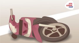 Ilustrasi Kecelakaan Motor. (Dok. Apakabar Media /M. Rifai Azhari)