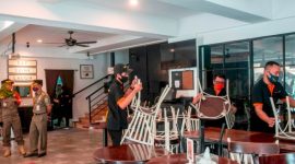 Polda Metro Jaya sudah menutup sementara sebanyak 172 perkantoran dan 599 restoran yang melanggar protokol kesehatan pencegahan covid – 19. /Dok. humas.polri.go.id.