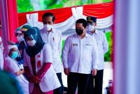 Presiden Joko Widodo dan Menteri BUMN Erick Thohir. /Instagram.com/@erickthohir
