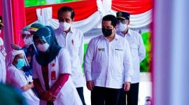 Presiden Joko Widodo dan Menteri BUMN Erick Thohir. /Instagram.com/@erickthohir
