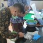 Paket berkedok garmen yang ternyata berisi benur berhasil digagalkan. /Dok. Humas BKIPM, KKP

