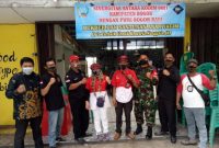 Acara di Cafe Rakyat Ruko Green Patio Pondok Rajek pada Jumat Sore, 30 April 2021 itu mengutamakan protokol kesehatan. /Apakabar Media/Dok. PWRI Bogor.