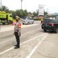 Kegiatan penyekatan larangan mudik Lebaran 2021 di KM 31 Gardu Tol Cikupa. /Instagram.com/@tmcpoldametro
