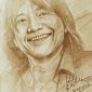 Ilustrasi musikus Abdee Slank, kini Komisaris PT Telkom Tbk, karya Latif Abdullah. /Instagram.com/@latifmilenium
