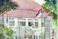 Hotel Salak The Heritage dalam goresan sketsa Benny Kharismana/Dok. Apakabar Media/Instagram.com/ @bennykharismana
