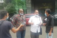 Paslon Bupati Yalimo Jayapura, Lakius Peyon dan Nuhum Mebel mendaftar perkara atas pungutan suara ulang (PSU) ke Mahkamah Konstitusi RI. /Dok. Timses Bupati Yalimo