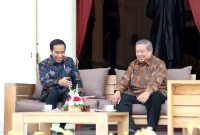 Susilo Bambang Yudhoyono bersama Presiden joko widodo. /Dok. setkab.go.id
