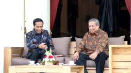 Susilo Bambang Yudhoyono bersama Presiden joko widodo. /Dok. setkab.go.id
