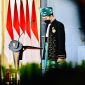 Presiden Joko Widodo saat melaksanakan Upacara Peringatan Hari Lahir Pancasila Tahun 2021, 1 Juni 2021, di Istana Kepresidenan Bogor, Jawa Barat. /Instagram.com/@sekretariat.kabinet
