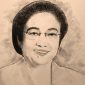 Ilustrasi Megawati Soekarnoputri,  karya Imam Arif Maulana. /Instagram.com/@imamarifmaulana55