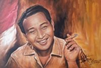 Ilustrasi Bapak Pembangunan HM. Soeharto, karya Latif Abdullah. /Instagram.com/@latifmilenium