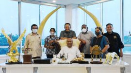 Ketua MPR RI Bambang Soesatyo saat menerima wartawati Wariani Krishnayanni di Jakarta. /Dok. MPR RI
