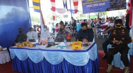 Video Conference dengan Kepala Staf Angkatan Laut (KASAL) Laksamana TNI Yudo Margono, terkait kegiatan Serbuan Vaksinasi Masyarakat Maritim di Kabupaten Cilacap. /Dok. Apakabar Media/Irman