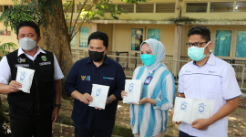 Menteri BUMN Erick Thohir saat melakukan kunjungan kerja di Sumatera Selatan. /Dok. Bumn.go.id
