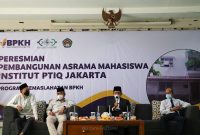 Acara peresmian asrama mahasiswa baru di Aula Hj. Zaleha sutowo. /Dok. LAZISNU 