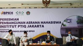 Acara peresmian asrama mahasiswa baru di Aula Hj. Zaleha sutowo. /Dok. LAZISNU 