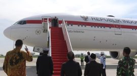 Garuda dipercaya untuk mengangkut Presiden Jokowi dalam kunjungan pertamanya ke luar negeri selama pandemi. /Dok. Biro Pers Sekretariat Presiden/Kris 