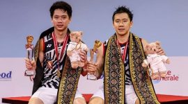 Marcus Fernaldi Gideon dan Kevin Sanjaya Sukamuljo. /Instagram.com/@kevin_sanjaya
