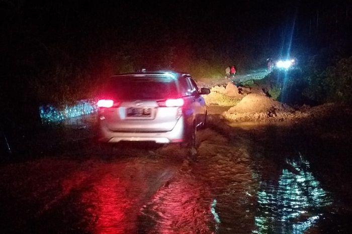Material longsor di wilayah Kabupaten Gayo Lues, Provinsi Aceh. (Dok. Kabupaten Gayo Luwes)
