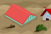 Ilustrasi banjir di Desa Karangligar, Kecamatan Telukjambe Barat, Kabupaten Karawang, Jawa Barat. (Dok. Hallo.id/Alya Labusu)