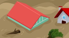 Ilustrasi banjir di Desa Karangligar, Kecamatan Telukjambe Barat, Kabupaten Karawang, Jawa Barat. (Dok. Hallo.id/Alya Labusu)