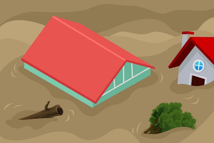 Ilustrasi banjir di Desa Karangligar, Kecamatan Telukjambe Barat, Kabupaten Karawang, Jawa Barat. (Dok. Hallo.id/Alya Labusu)