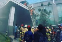 Kebakaran Gedung Cyber. /Instagram.com/@humasjakfire