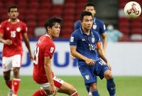 Pertandingan Timnas Indonesia menghadapi Thailand pada leg I Final Piala AFF 2020. /Instagram.com/@timnasindonesiainfo