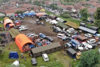 Posko yang didirikan oleh BNPB, BPBD, Kementerian dan Lembaga setempat dalam mendukung penanganan korban terdampak erupsi Gunung Semeru. (Dok. BPBD Provinsi Jawa TImur)
