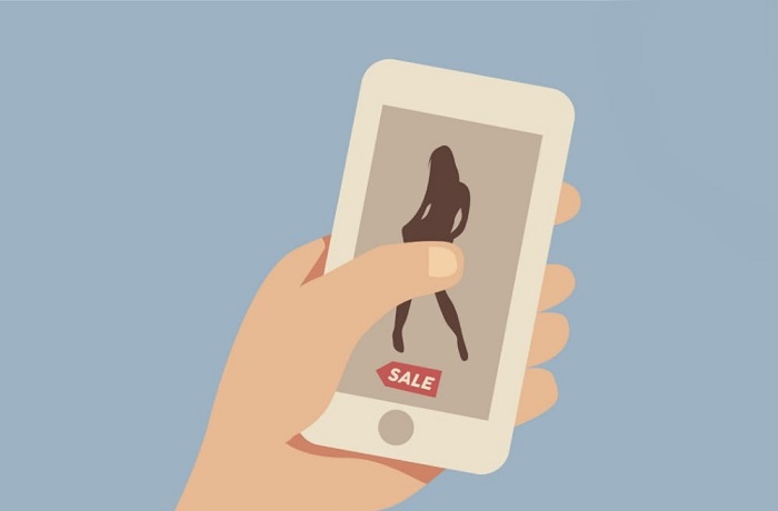 Ilustrasi prostitusi online. (Dok. Hallo Media/M. Rifa'i Azhari)