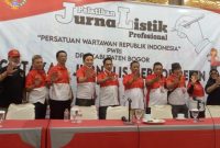 Acara Pelatihan Jurnalistik di Gedung M-One Hotel Sentul. /Dok. PWRI Bogor Raya