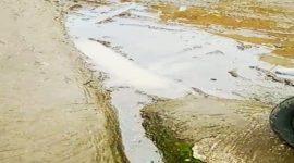Saluran Pembuangan Limbah Perusahaan Bocor. (Dok. Apakabarbogor.com/Iwan)