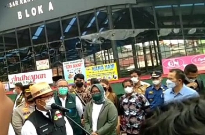 Peresmian Pasar Cisarua oleh Gubernur Jawa Barat, Ridwan kamil. (Dok. Apakabarbogor.com/iwan)