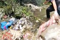 APAKAPenggiat Pelestari Lingkungan (Pepeling), telah melakukan giat bersih-bersih sampah di Sungai Cisarua. (Dok. Apakabarbogor.com/Iwan)
