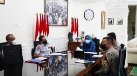 Bupati Ade Yasin saat audiensi bersama Polres Bogor, (Dok. Apakabarbogor.com/Iwan)
