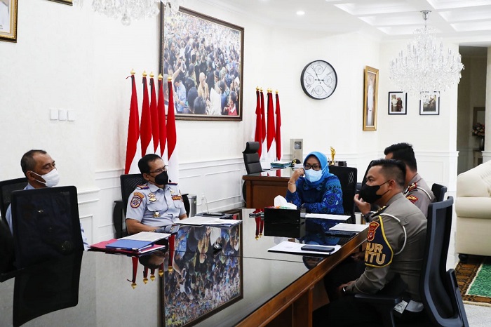 Bupati Ade Yasin saat audiensi bersama Polres Bogor, (Dok. Apakabarbogor.com/Iwan)