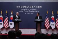 Presiden Amerika Serikat (AS) Joe Biden dan Presiden Korea Selatan (Korsel) Yoon Suk. (Instagram.com/@sukyeol.yoon)
