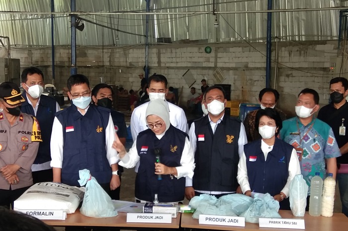 Pabrik tahu berformalin di Wilayah Parung Kabupaten Bogor berhasil diungkap BPOM RI. (Dok. Apakabarnews.com)