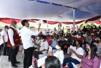 Presiden Joko Widodo mengunjungi Pasar Alasa di Kabupaten Nias Utara. (Dok. Sekretariat Presiden/Kris)